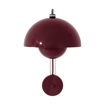 Flowerpot VP8 wall lamp - Dark plum - &Tradition