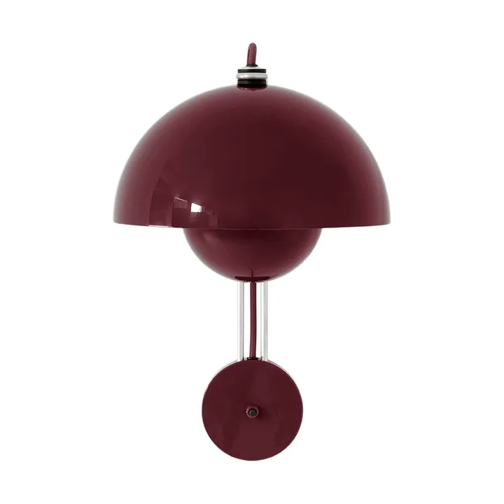 Flowerpot VP8 wall lamp - Dark plum - &Tradition