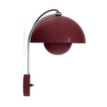 Flowerpot VP8 wall lamp - Dark plum - &Tradition
