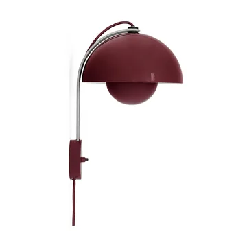 Flowerpot VP8 wall lamp - Dark plum - &Tradition
