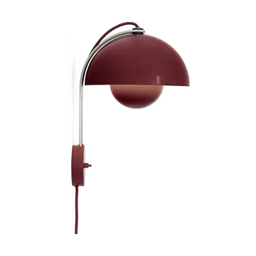 Flowerpot VP8 wall lamp - Dark plum - &Tradition