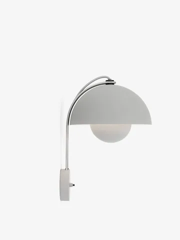Flowerpot VP8 wall lamp - Matte light-grey - &Tradition