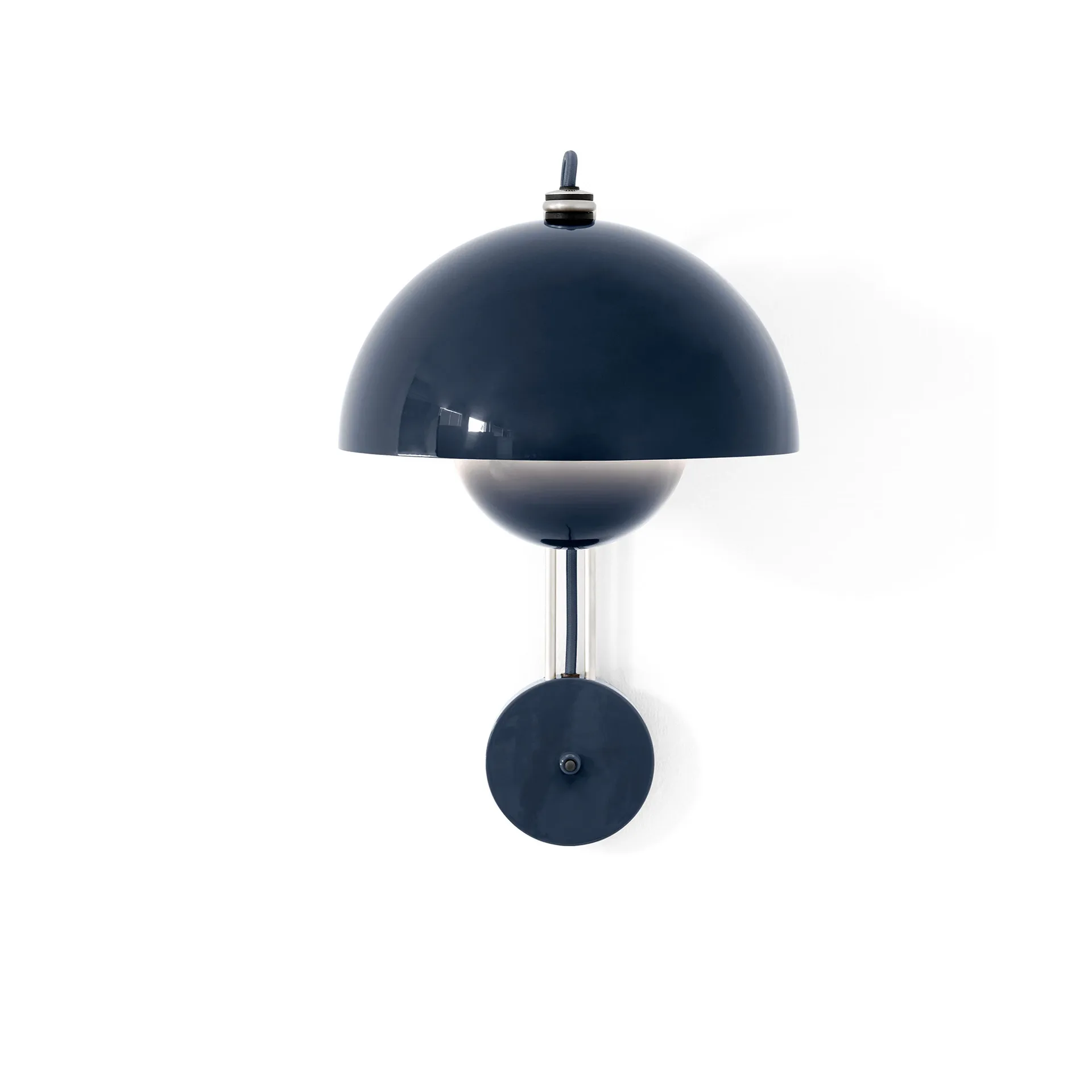 Flowerpot VP8 wall lamp, Steel blue &Tradition