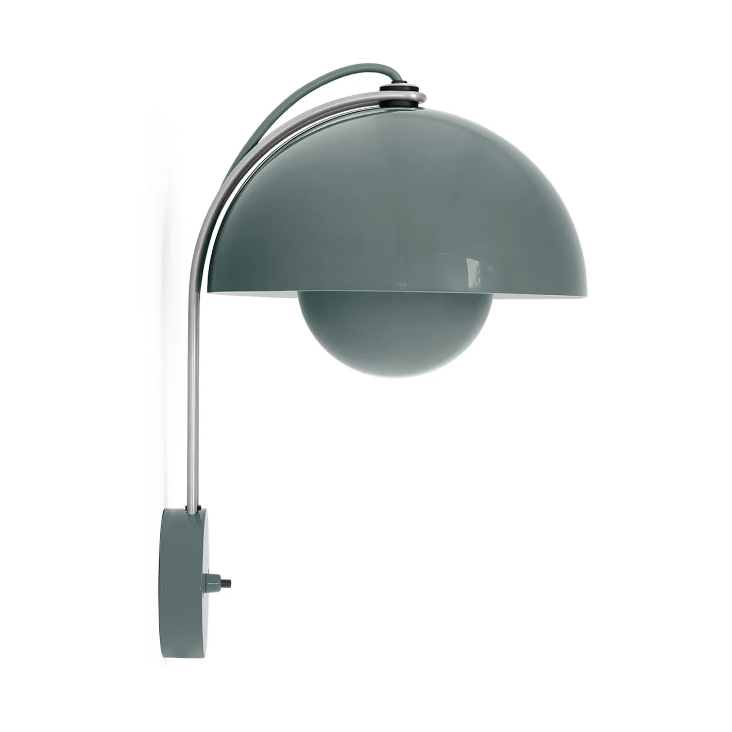 Flowerpot VP8 wall lamp, Stone blue &Tradition
