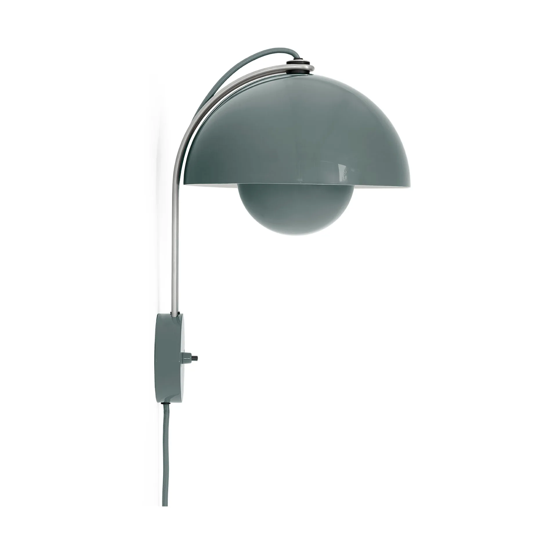 Flowerpot VP8 wall lamp, Stone blue &Tradition
