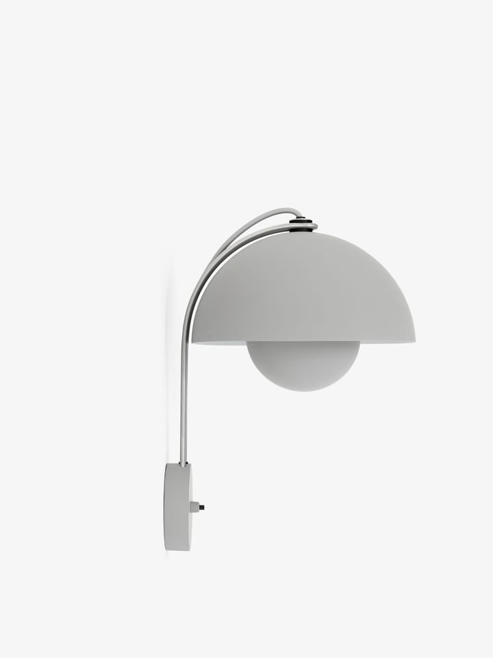 Flowerpot wall lamp VP8 - Matte light-grey - &Tradition