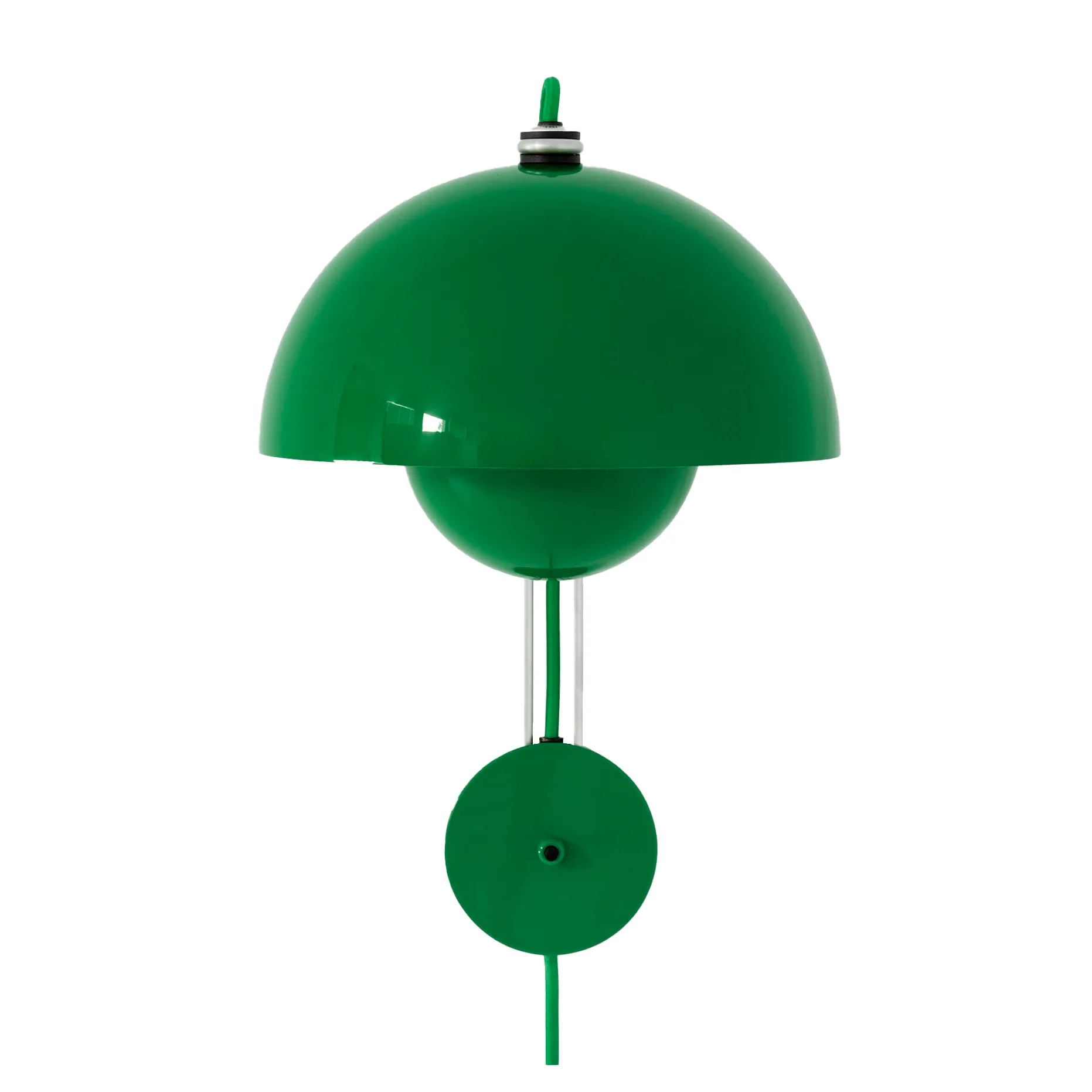 Flowerpot wall lamp VP8, Signal green &Tradition