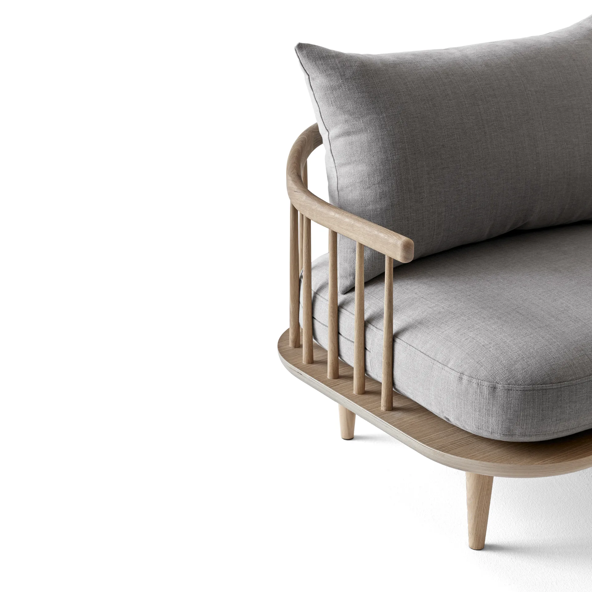 Fly Chair Sc1, Lightoiled oak + beige fabric &Tradition