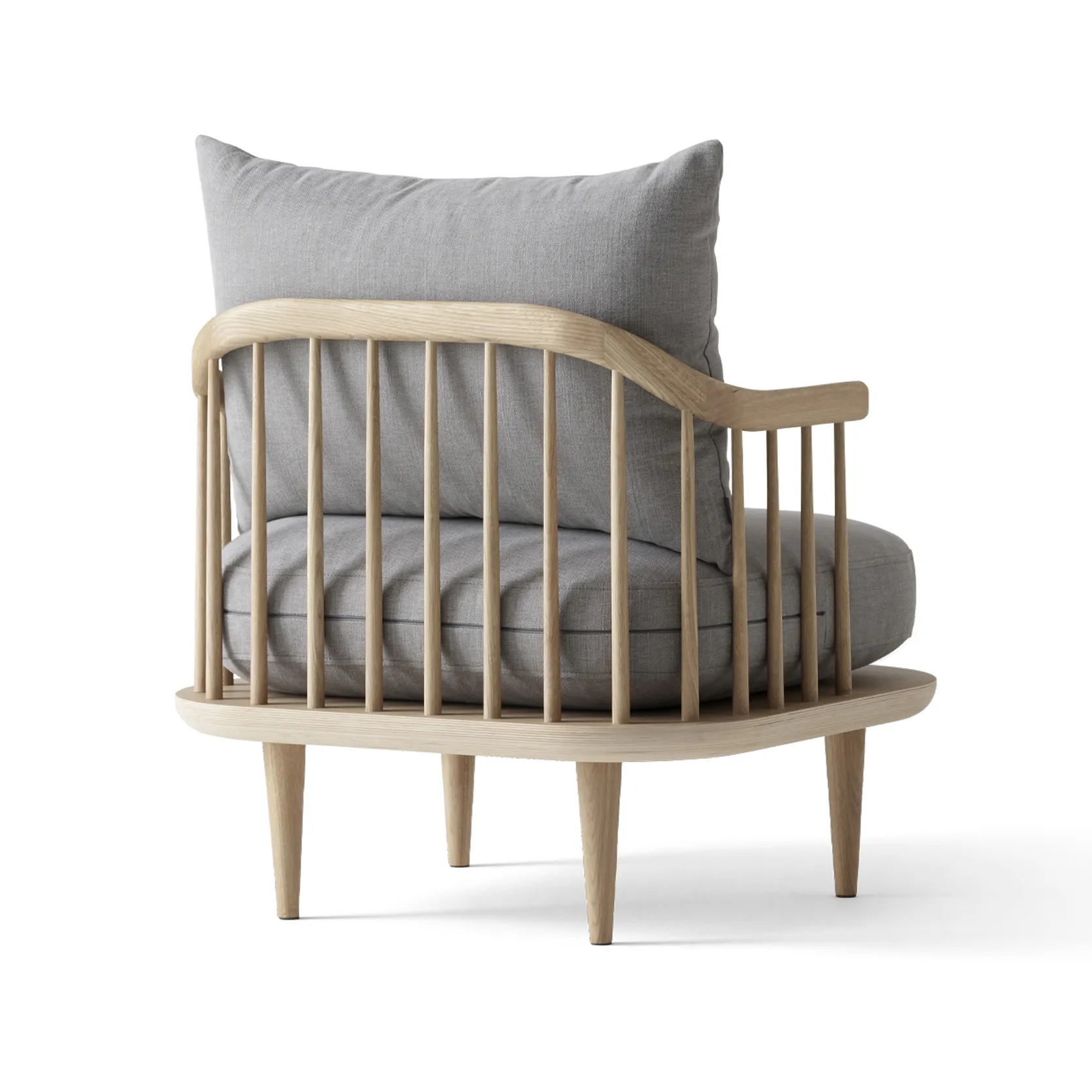 Fly Chair SC10, White oiled oak. light grey &Tradition