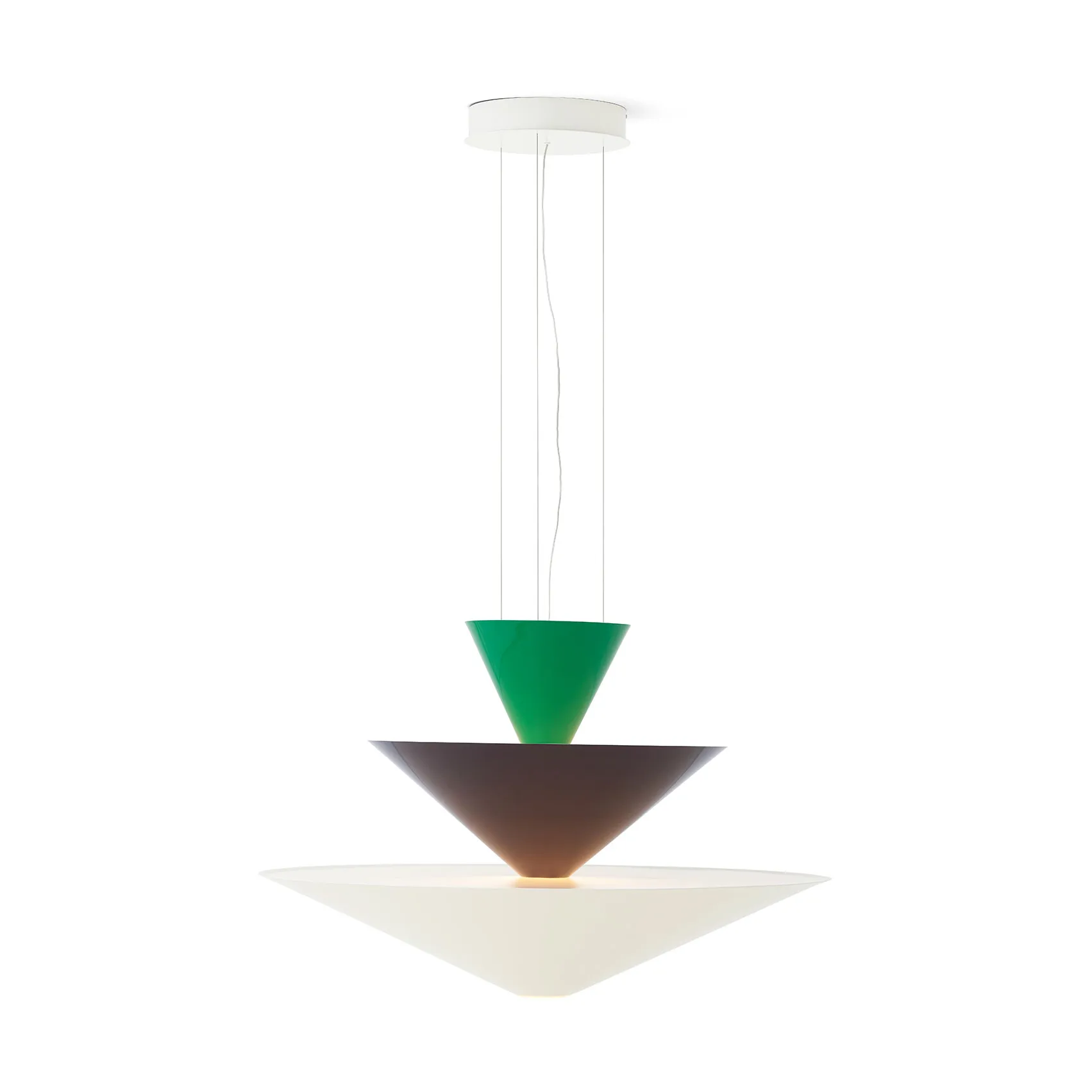 Gio LN15 pendant lamp Ø92 cm, Signal green-deep blue-ecru &Tradition