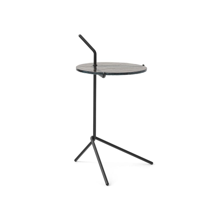 Halten SH9 side table - Smoked glass-warm black - &Tradition