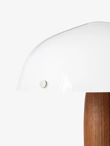 Herman SHY3 table lamp - walnut & cream marble, textile cord - &Tradition