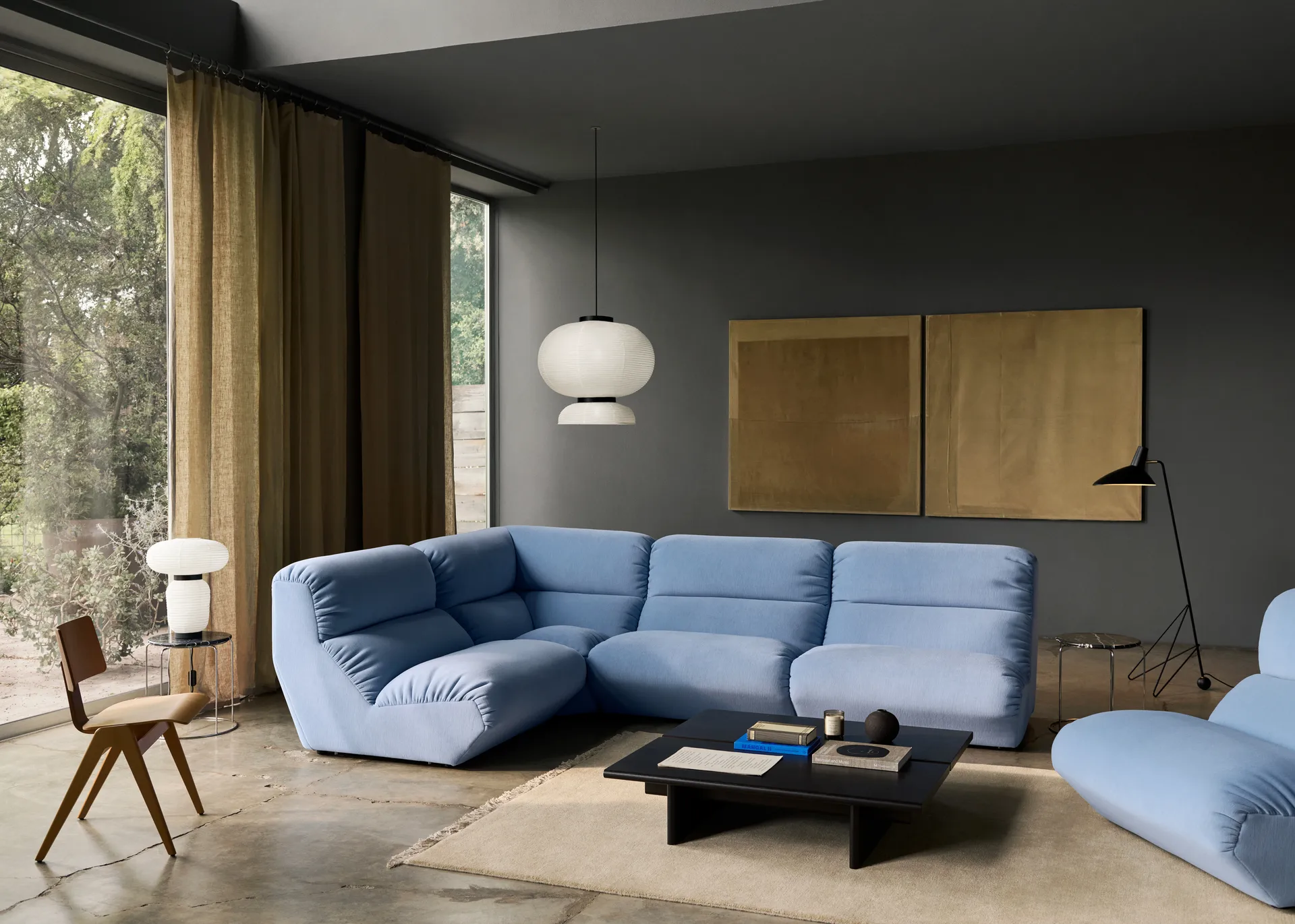 Hi Lo modular sofa configuration E Gentle 0733,  &Tradition