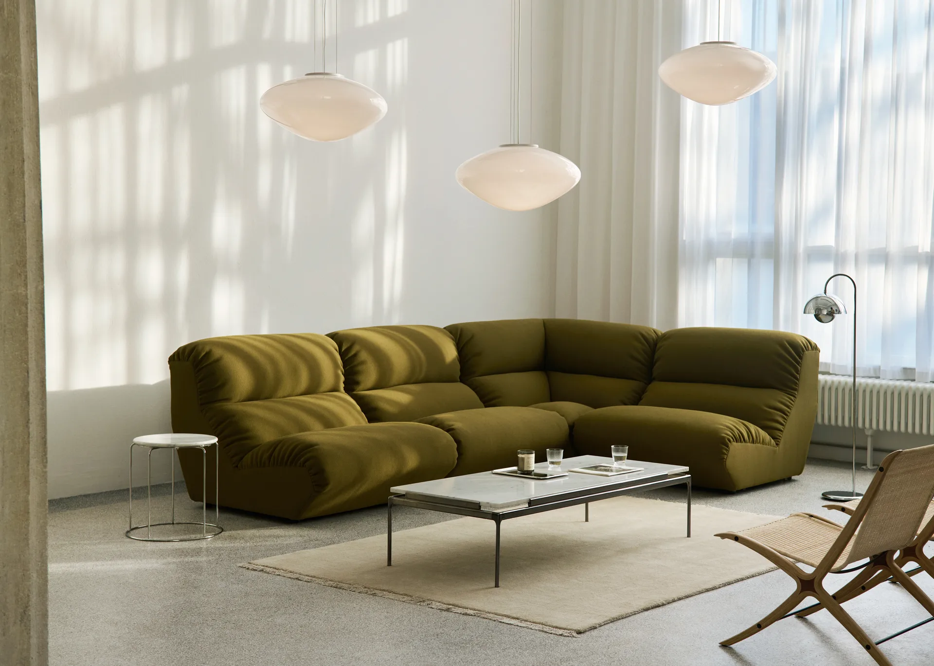 Hi Lo modular sofa configuration E Mylla 0971,  &Tradition