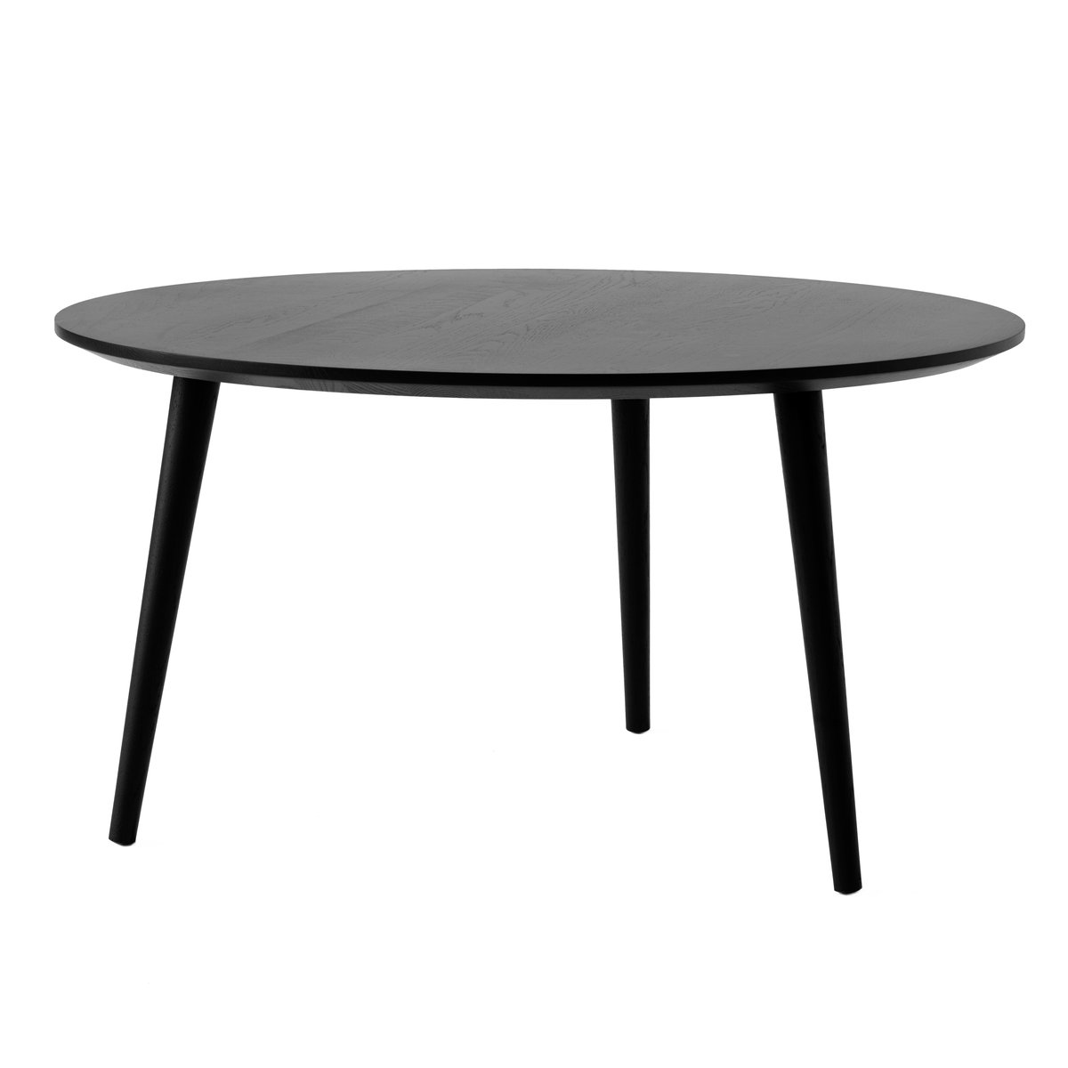&Tradition In Between coffee table SK15 o90 cm Black lacquered oak