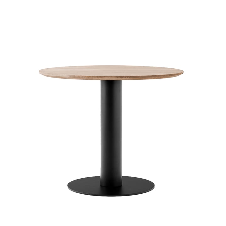 In Between SK11 dining table - Oak oil.matte black metal stand - &Tradition