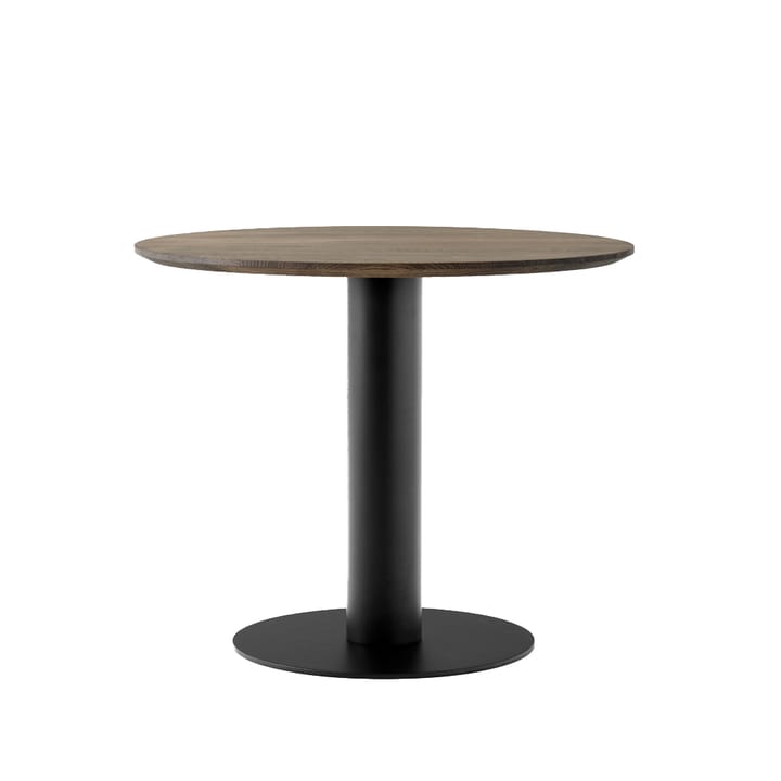 In Between SK11 dining table - Oak smoked oil matte black metal stand - &Tradition