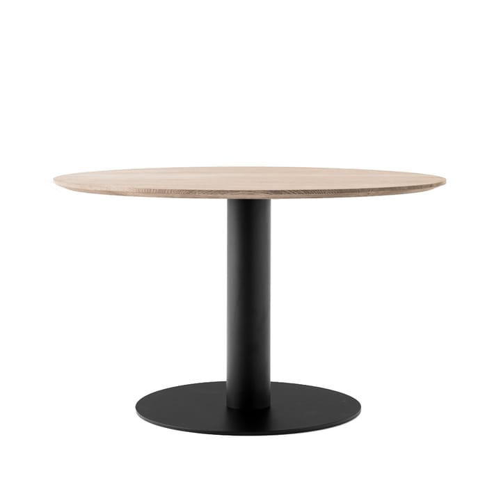 In Between SK12 dining table - Oak oil.matte black metal stand - &Tradition