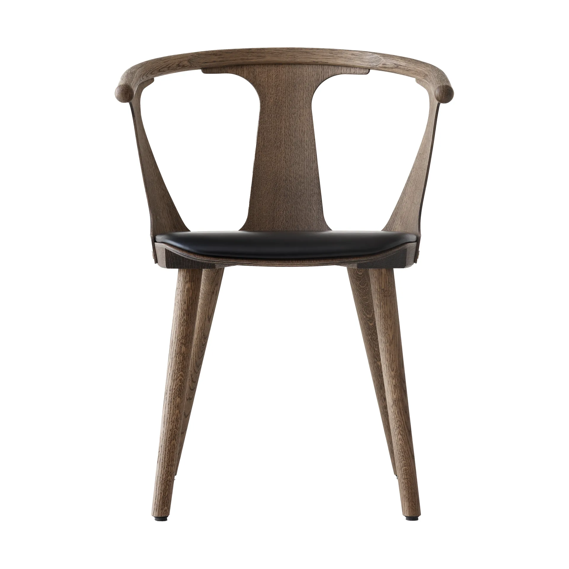 In Between SK2 chair, Smoked oiled oak-Noble black leather &Tradition