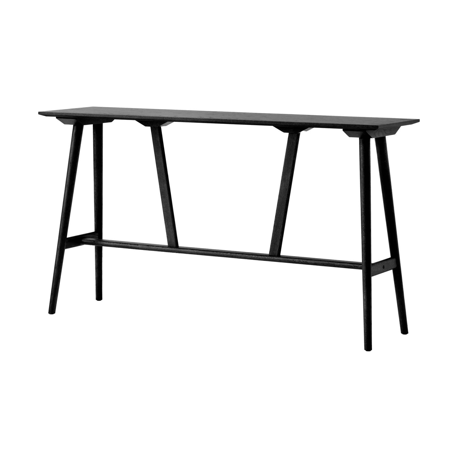 In Between SK27 Bar Table 190x50x105 cm, Black laquered oak &Tradition