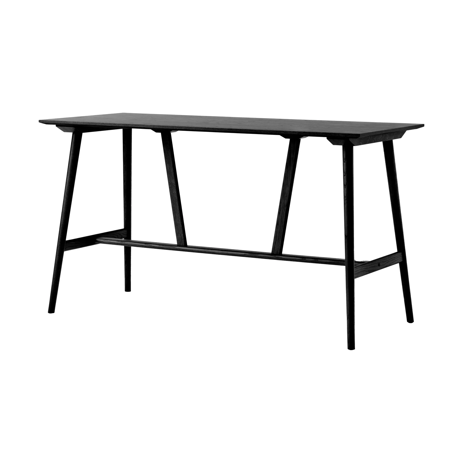 In Between SK28 Bar Table 190x80x105 cm, Black laquered oak &Tradition
