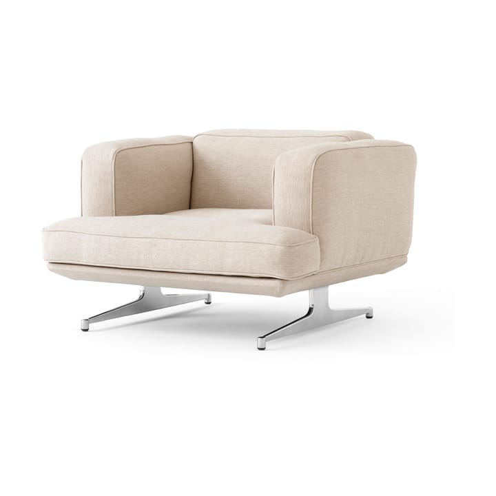 Inland AV21 armchair - Clay 0011-polished aluminium - &Tradition
