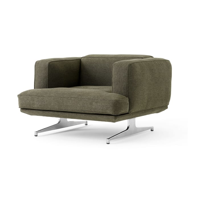 Inland AV21 armchair - Clay 0014-polished aluminium - &Tradition