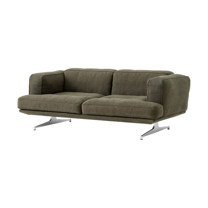 Inland AV22 sofa 2-seater - Clay 0014-polished aluminium - &Tradition