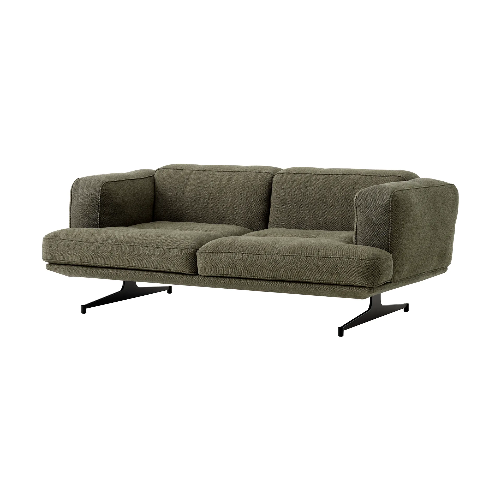 Inland AV22 sofa 2-seater, Clay 0014-warm black &Tradition
