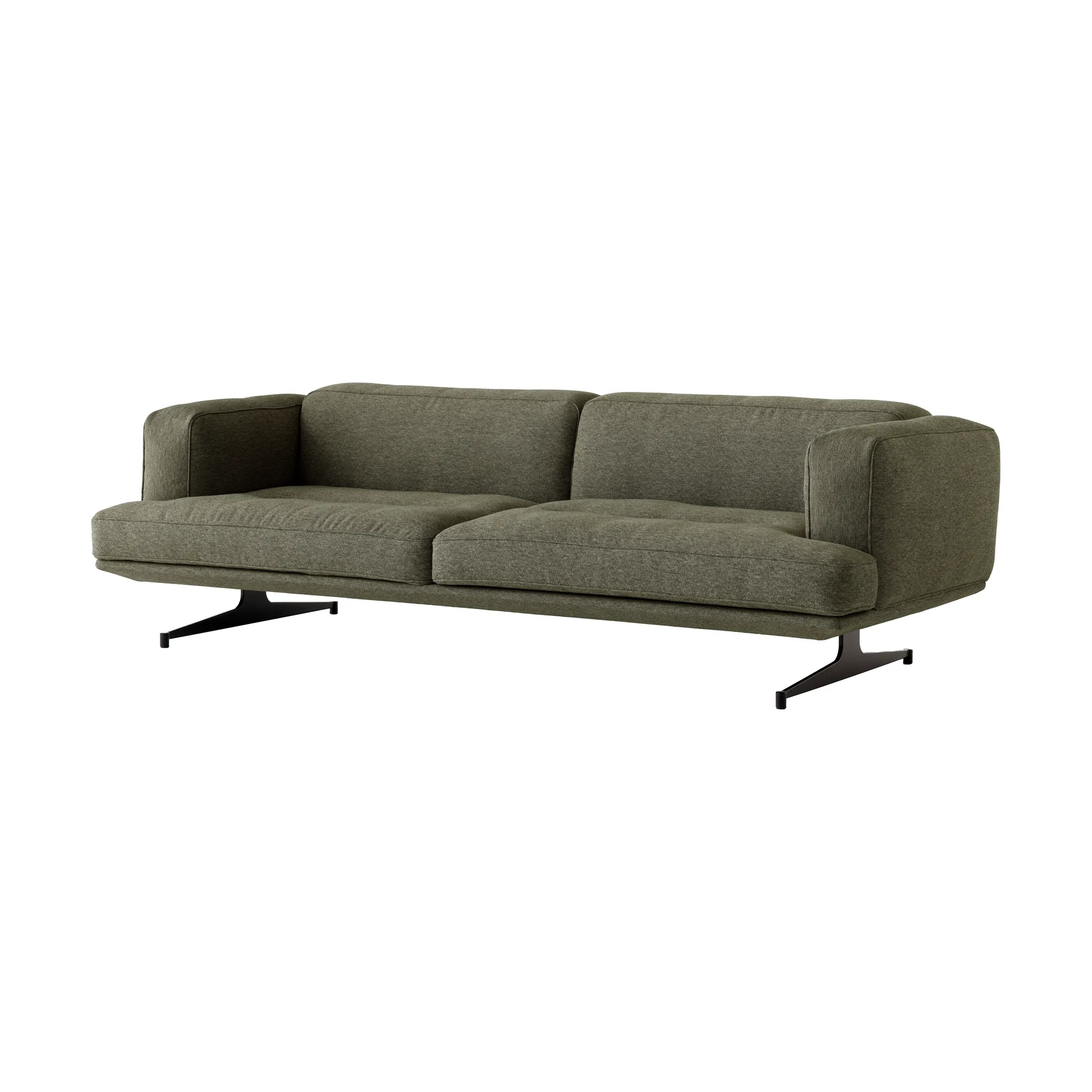 Inland AV23 3-seater sofa, Clay 0014-warm black &Tradition