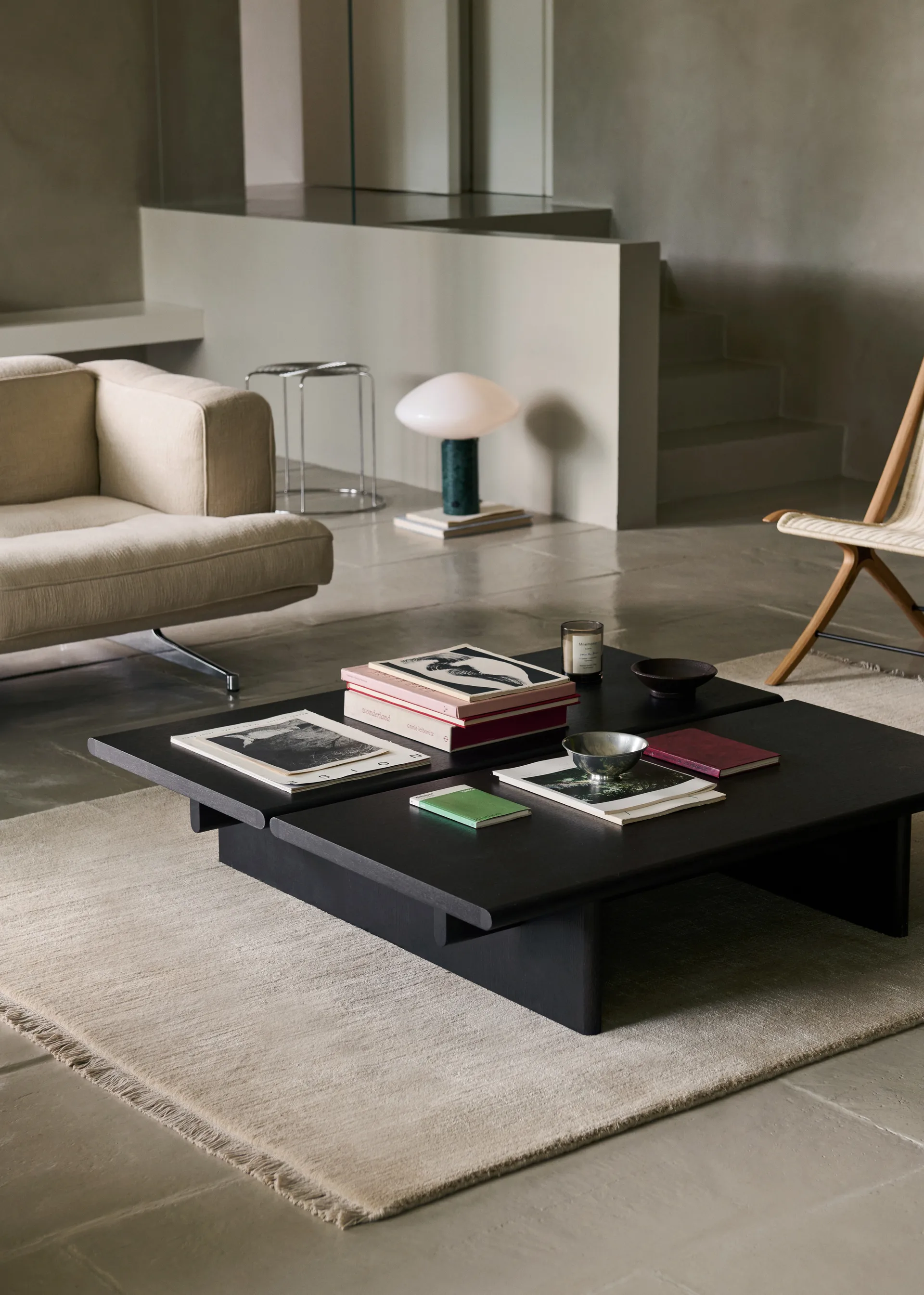 Ita OS4 coffee table 110x110 cm, Dark stained oak &Tradition