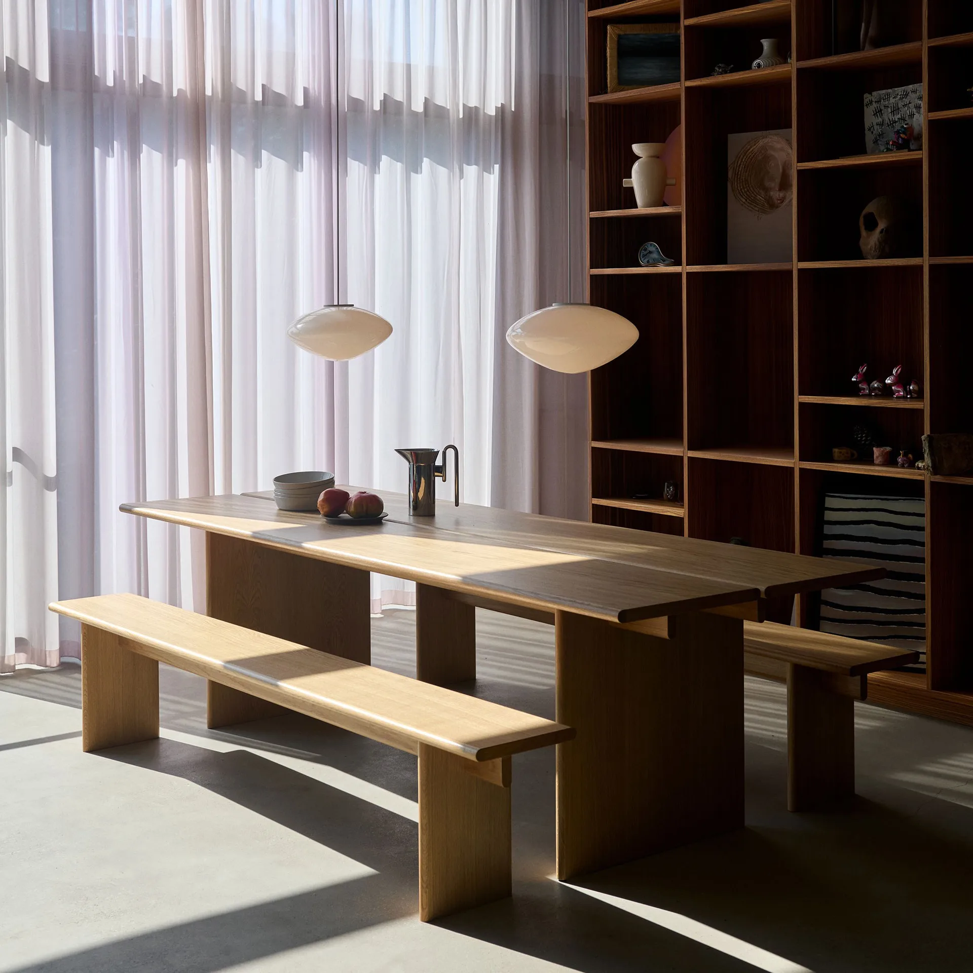 Ita OS6 bench 230 cm, Oak &Tradition