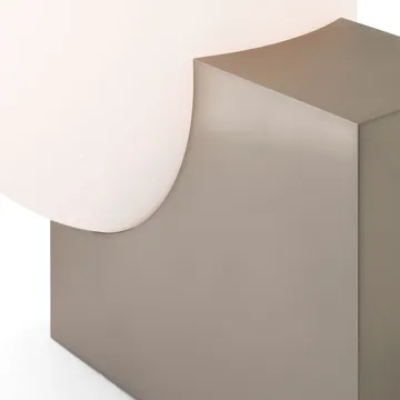 Journey SHY4 floor lamp - Brushed steel-opal glass - &Tradition