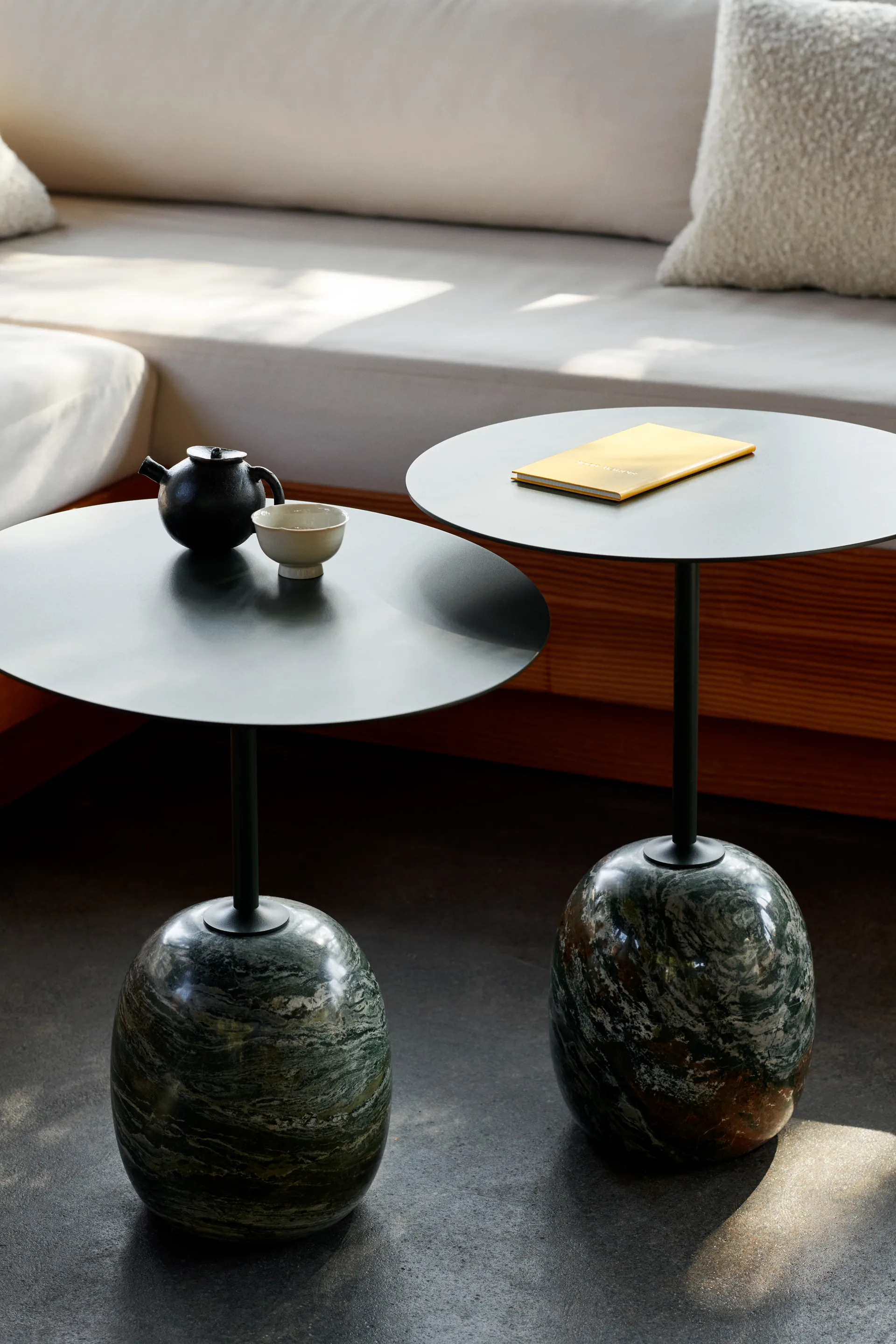 Lato LN9 side table, Deep Green-Verde Alpi Marble &Tradition