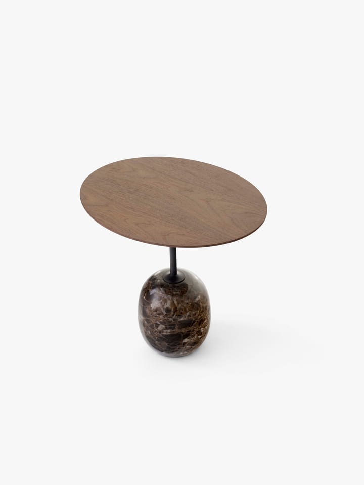 Lato LN9 side table - Walnut-Emparador marble - &Tradition