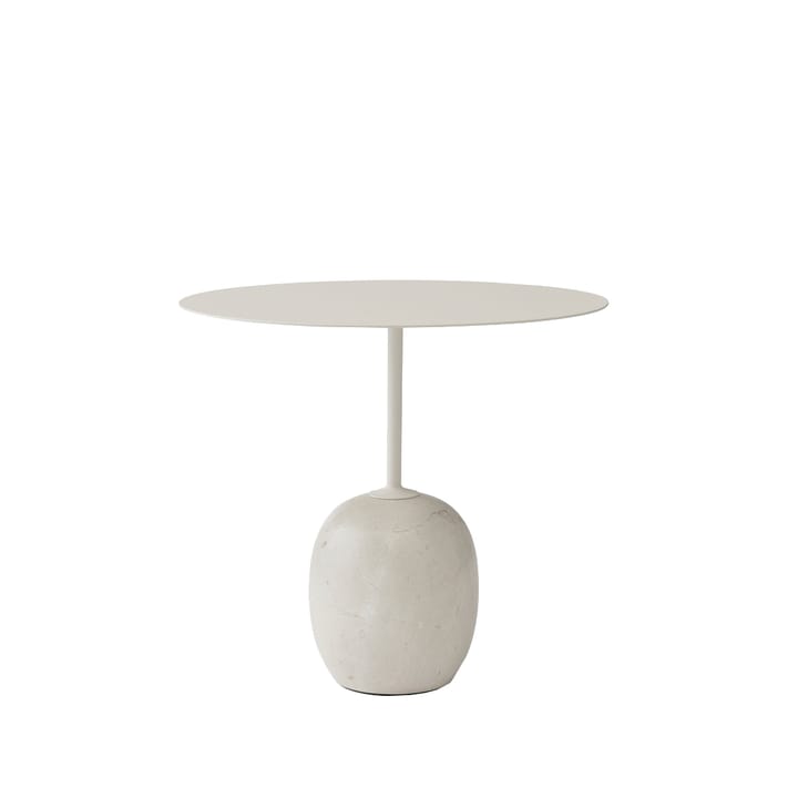 Lato LN9 side table - White, crema diva marble - &Tradition