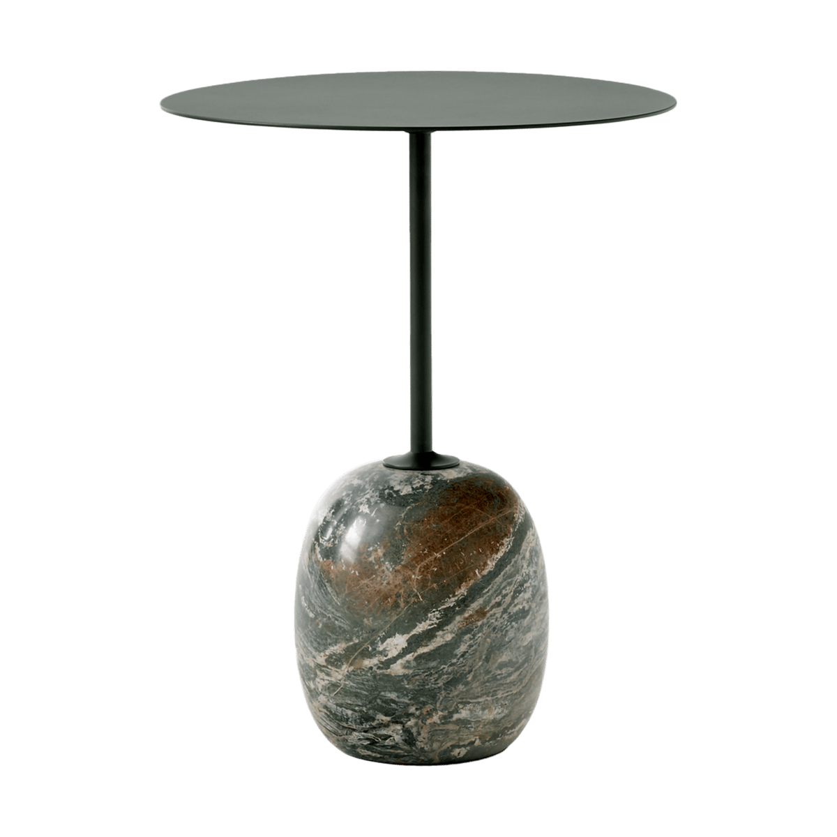 &Tradition Lato side table LN8 Deep Green-Verde Alpi Marble