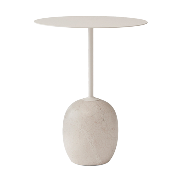 &Tradition Lato side table LN8 Ivory white-Crema diva marble
