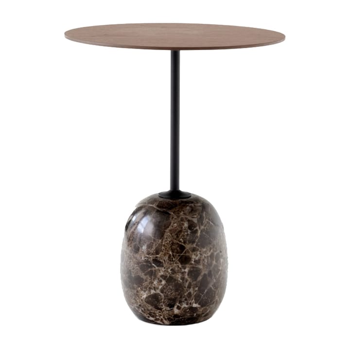 Lato side table LN8 - Lacquered walnut-Emperador marble - &Tradition
