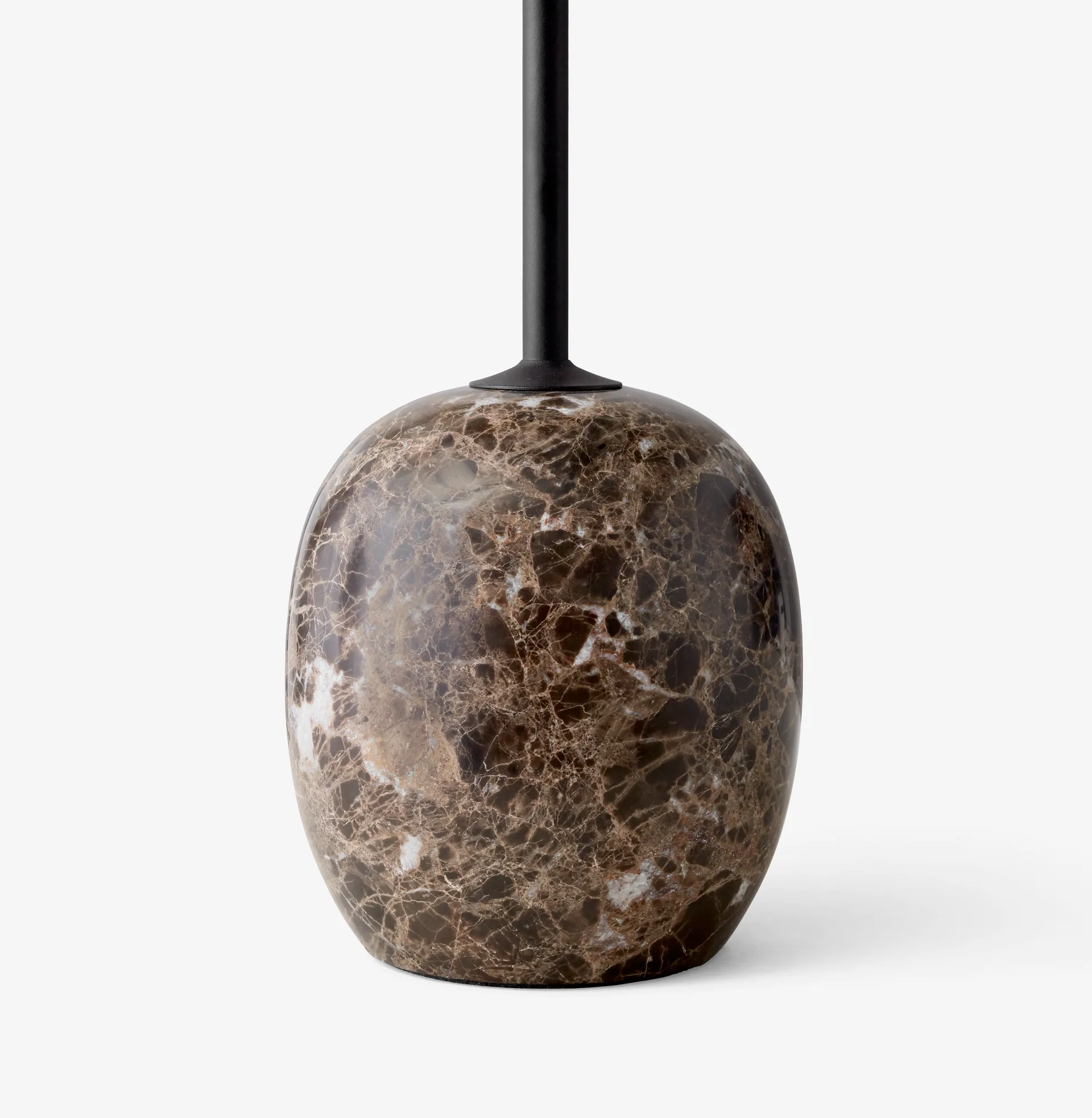 Lato side table LN8, Warm black-Emparador marble &Tradition