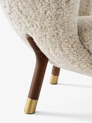 Little Petra VB1 arm chair Limited Edition - Walnut. brass-Moonlight - &Tradition