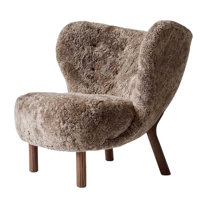 Little Petra VB1 armchair - Oiled walnut-Sahara - &Tradition