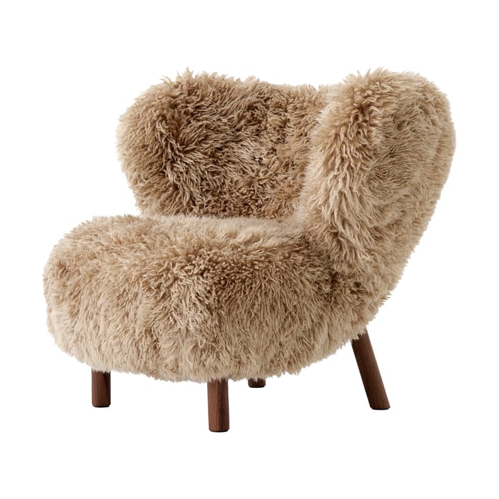 Little Petra VB1 armchair - Oiled walnut-Sheepskin honey - &Tradition