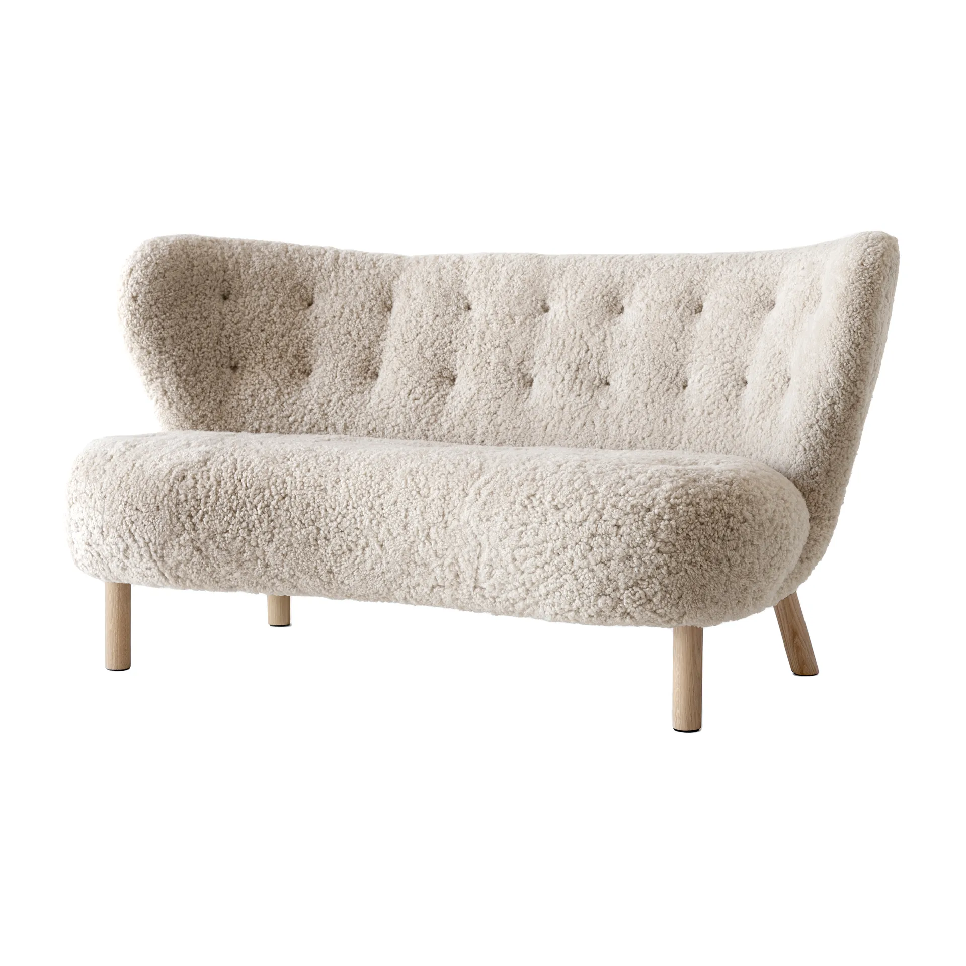 Little Petra VB2 sofa, White oiled oak-Moonlight &Tradition