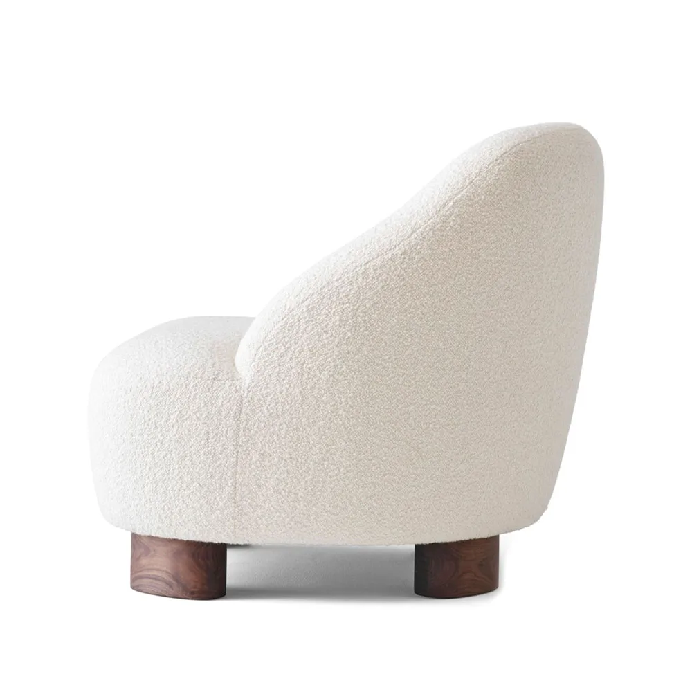Margas LC1 armchair, Karakorum 001 white-walnut legs &Tradition