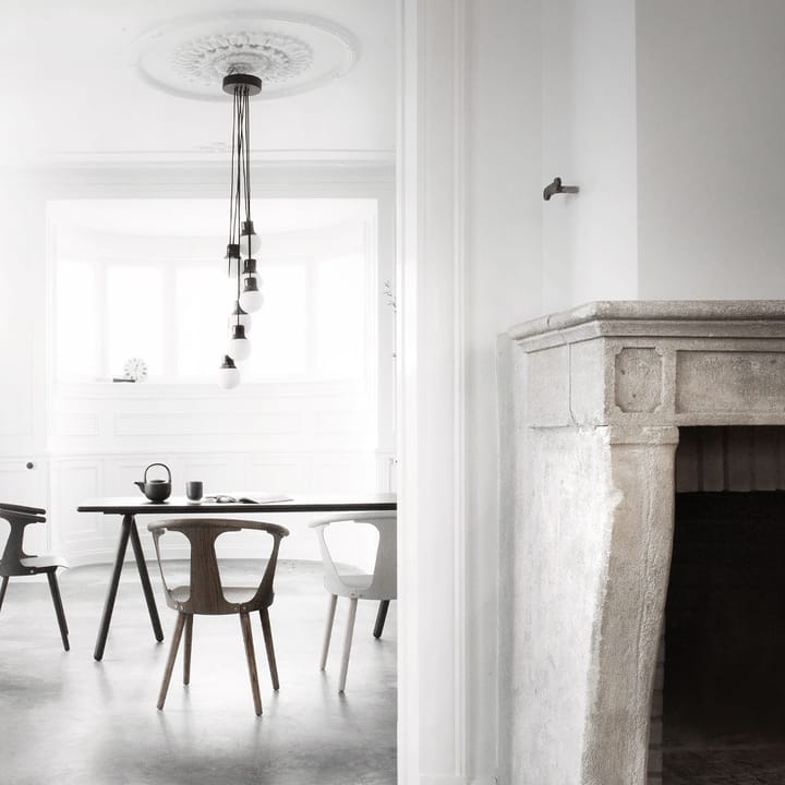 Mass Light NA6 pendant lamp - Black marble/white, nero marquina - &Tradition