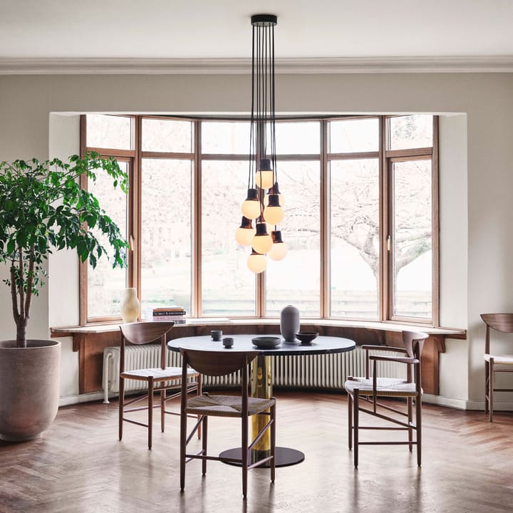 Mass Light NA6 pendant lamp - Black marble/white, nero marquina - &Tradition