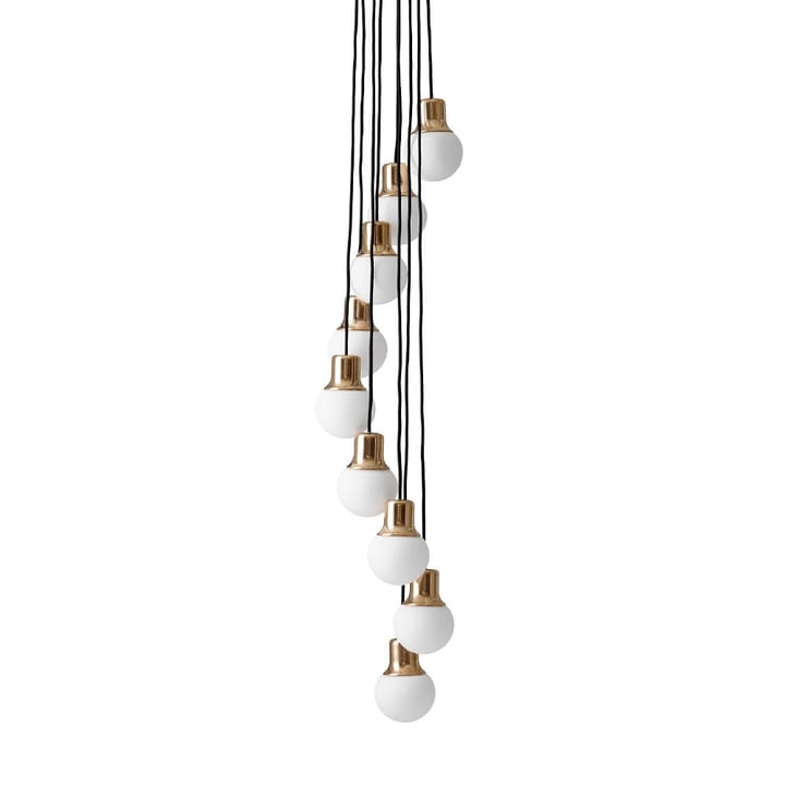 Mass Light NA6 pendant lamp - Brass/white opal glass - &Tradition