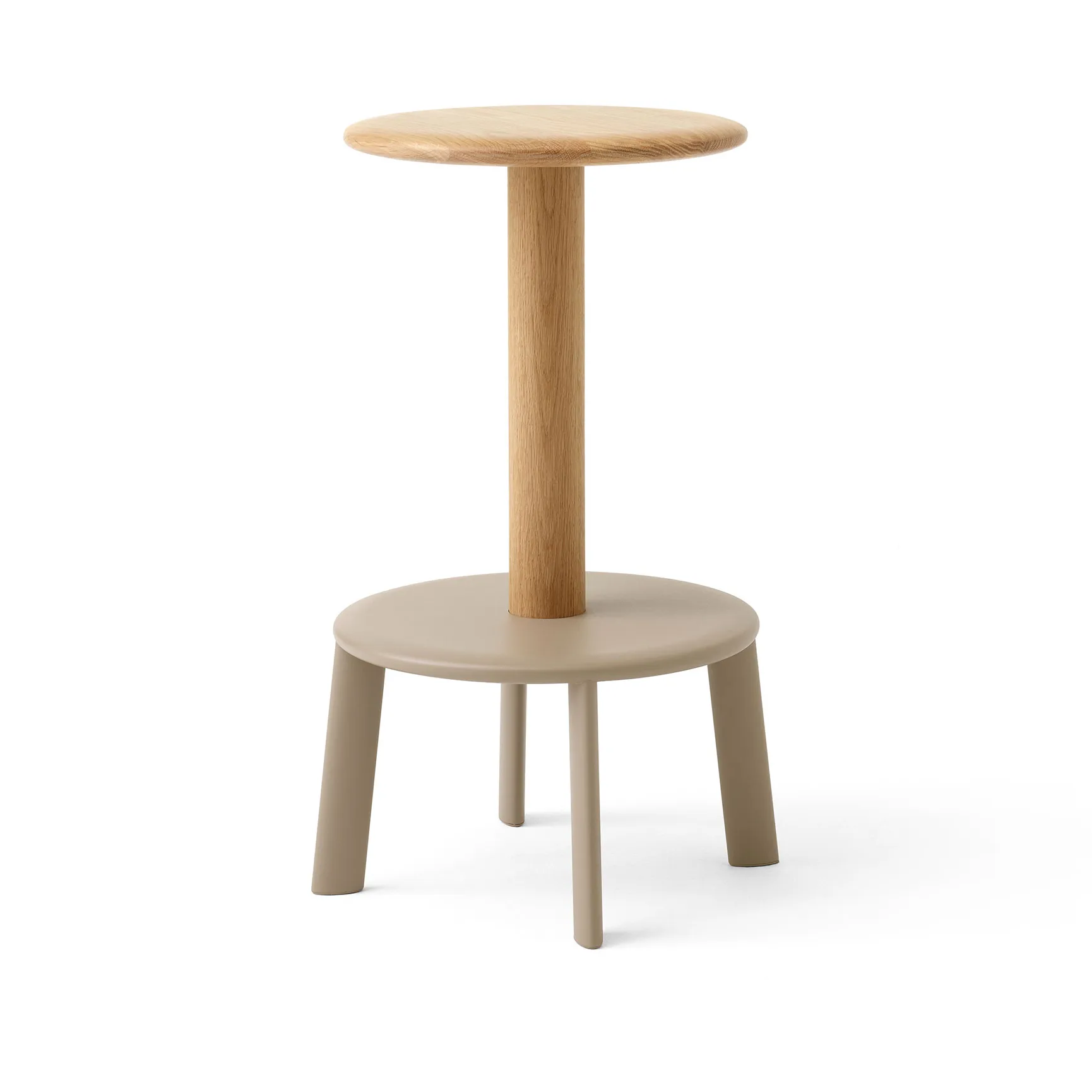 Massif AV39 bar stool, Oak-grey beige &Tradition