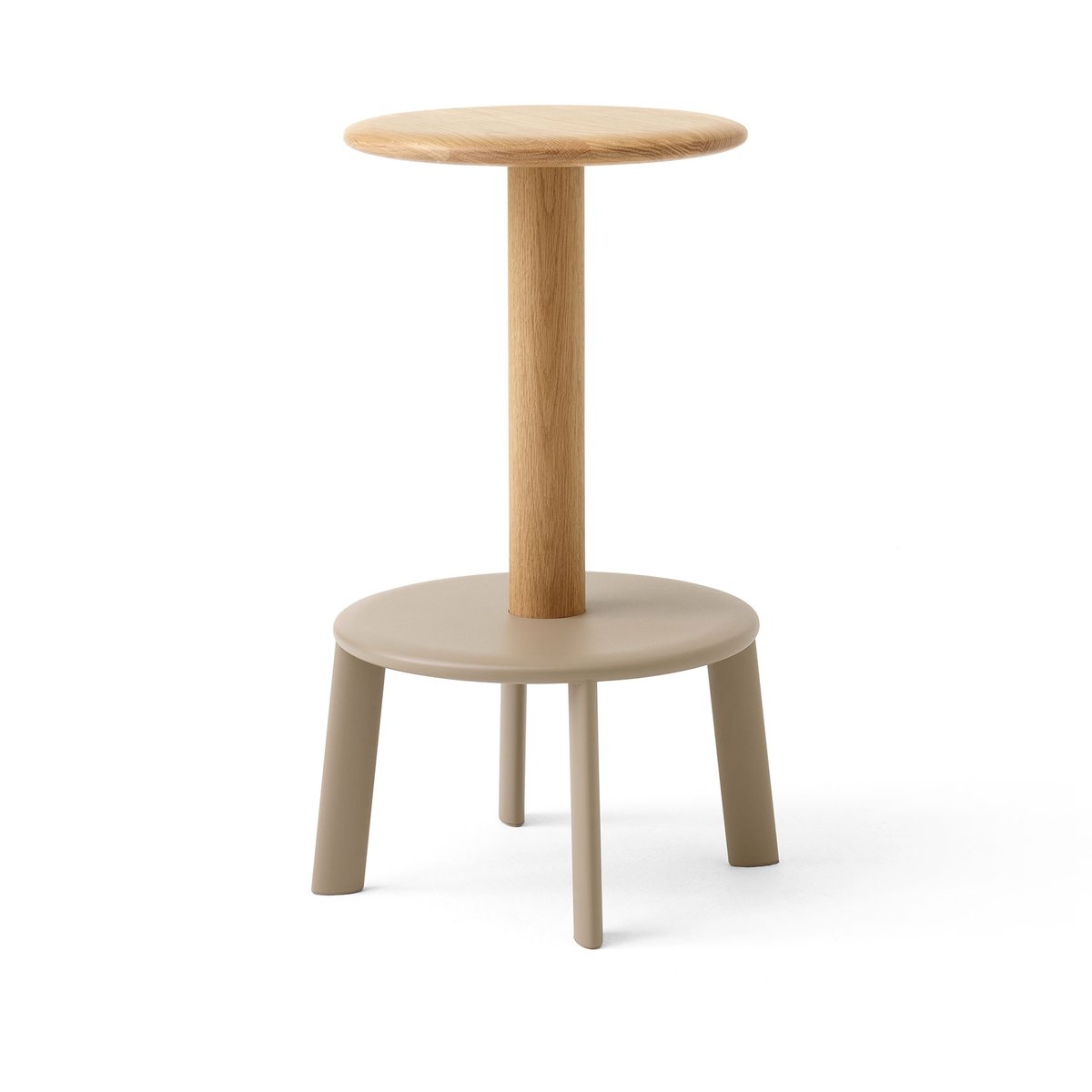 &Tradition Massif AV39 bar stool Oak-grey beige | Scandinavian Design | Bar stools | Beige